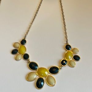 Yellow and Black Chunky Necklace